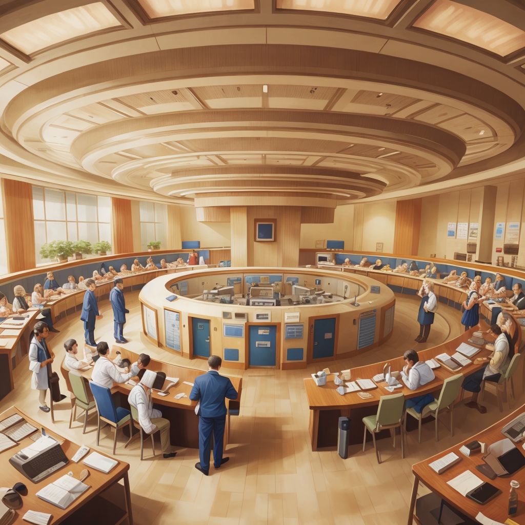 the hospital Docters important meeting 