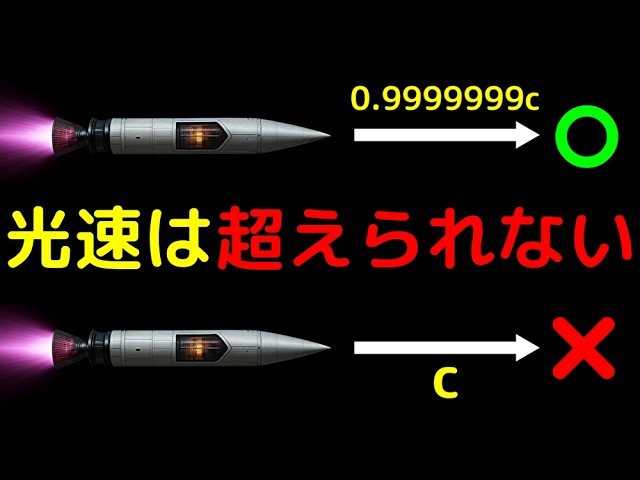 なぜ物質は光速を超えられない？相対論が語る世界の性質