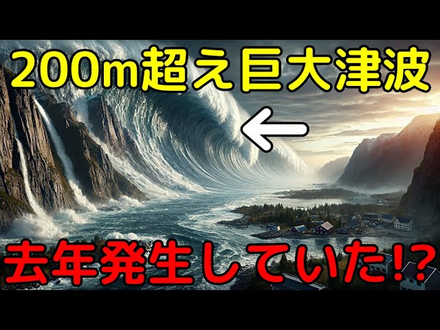 2023年に200m超えの巨大津波が発生していた！新事実も明らかに