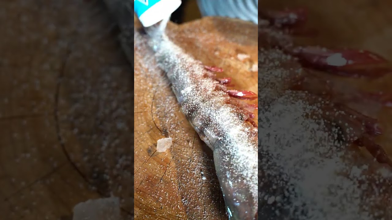 【七輪】皇帝エビの炭火焼がうますぎる！ #asmr #seafood #bbq