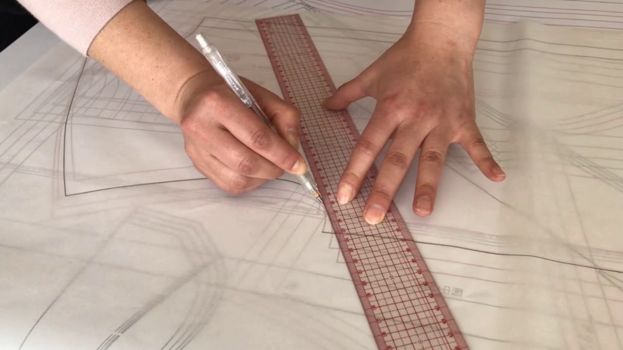 型紙のカーブ