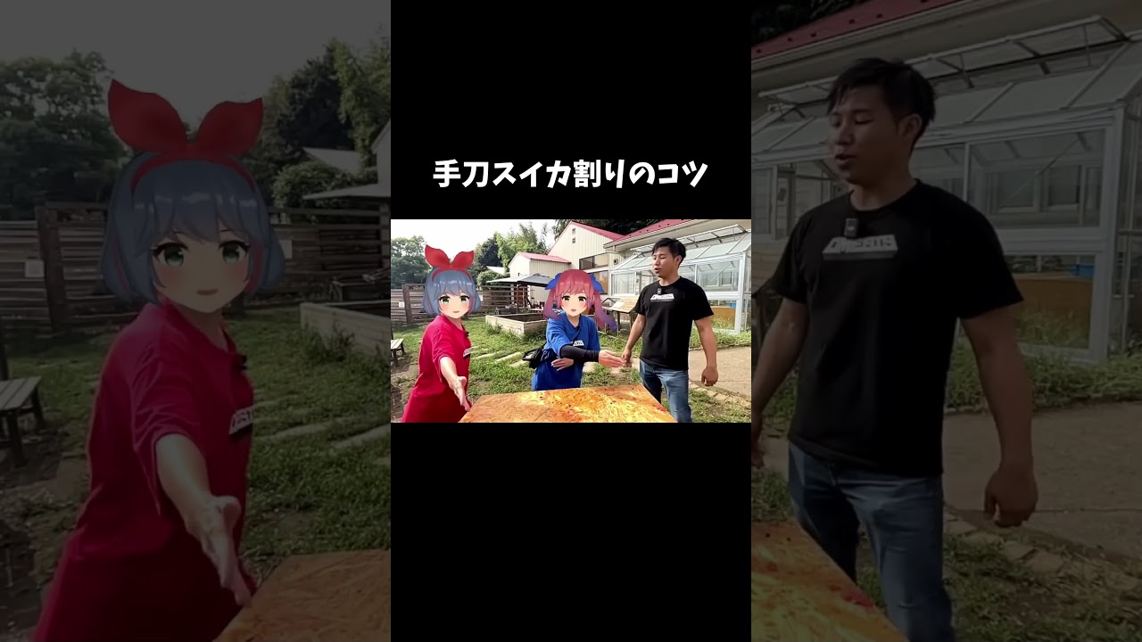 手刀でスイカを割るコツ教えます #shorts