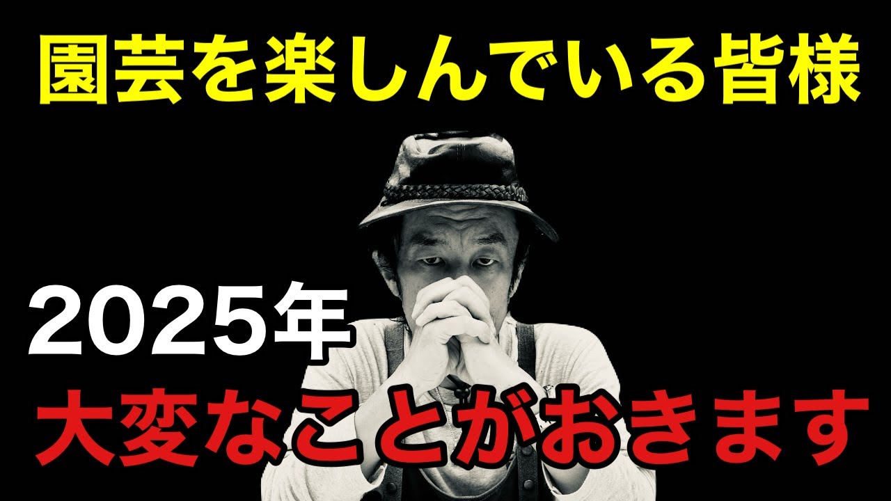 【2025年がヤバい】今年絶対にやっておいた方がいい事TOP10    　【カーメン君】【園芸】【ガーデニング】【初心者】