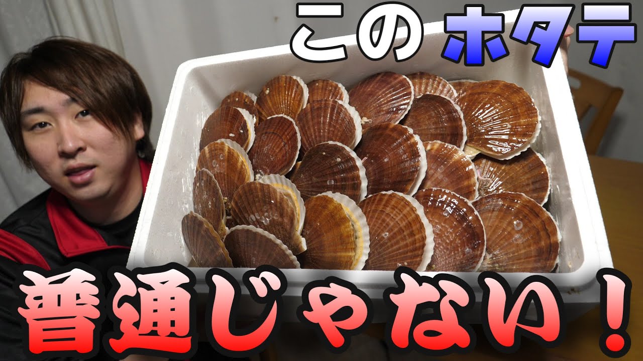 普通は流通しない【幻のホタテ】が100枚も届きましたwww