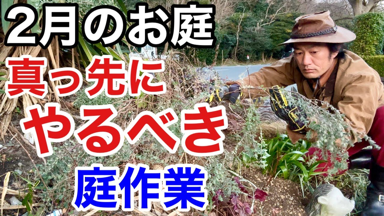【2月中はやることがいっぱい】春が来る前にやっておくべき庭作業　　　　　　【カーメン君】【リフォーム２１】