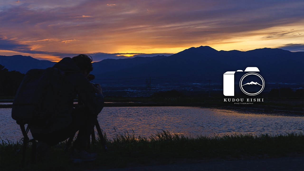 【田舎の風景】夕焼けと田舎の田園風景 - EOSR6｜風景写真