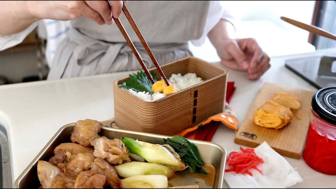 【お弁当作り】フライパンで手軽に！ごちそう鶏すき焼き弁当bento＃763