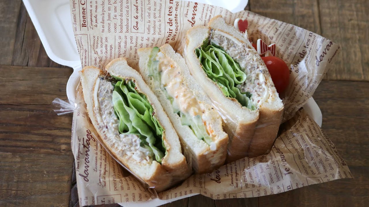 【お弁当作り】ハマる美味しさ！簡単サバ缶サンドイッチ弁当bento＃749