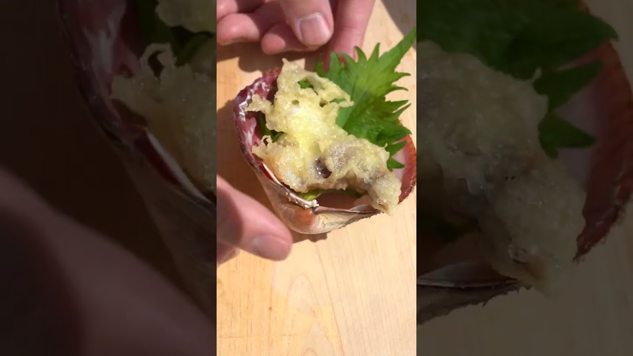 【青空料理】トリガイの天ぷらがうますぎる！　#asmr #Tempura