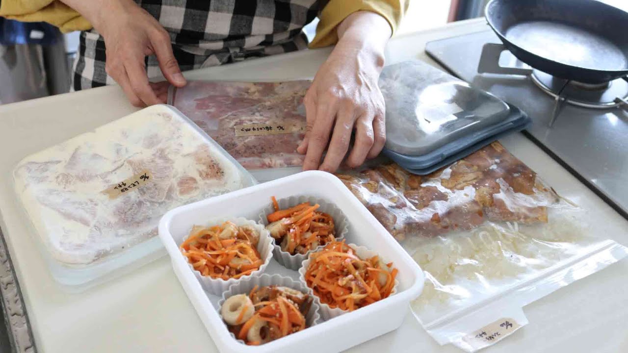 【冷凍作り置き】1週間を楽に乗り切る作り置き冷凍5品！お弁当に大活躍