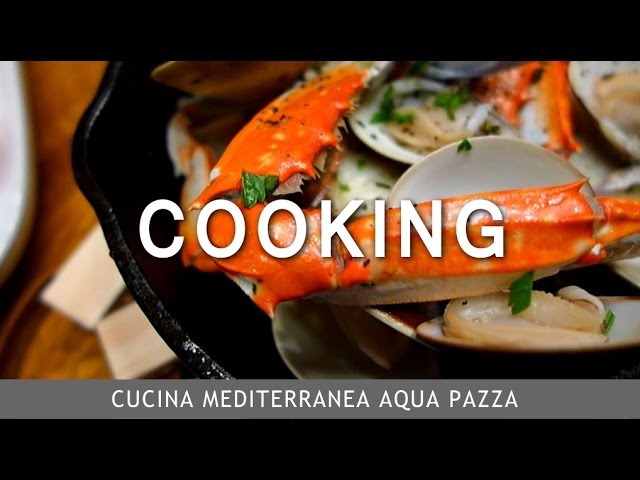 スキレットで地中海のアクアパッツタ　 acqua pazza