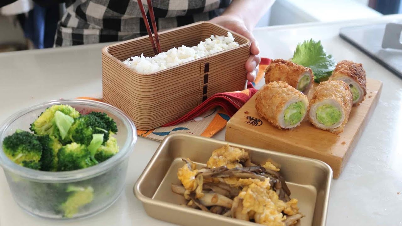 【お弁当作り】これは作ってみたくなる！春キャベツの豚ロールフライ弁当bento＃775