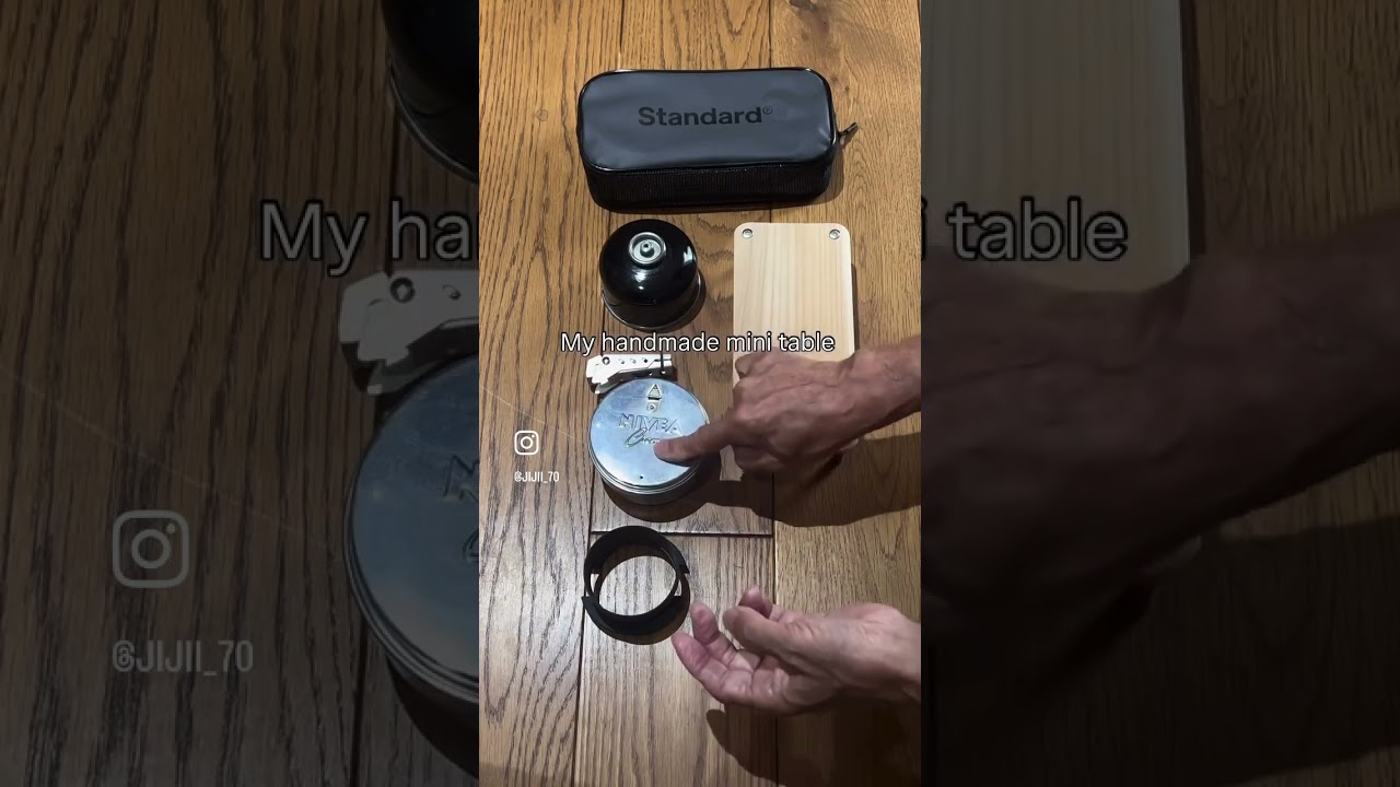 超小型のテーブルを製作、これが限界サイズ、作り方はYoutube動画公開してます。