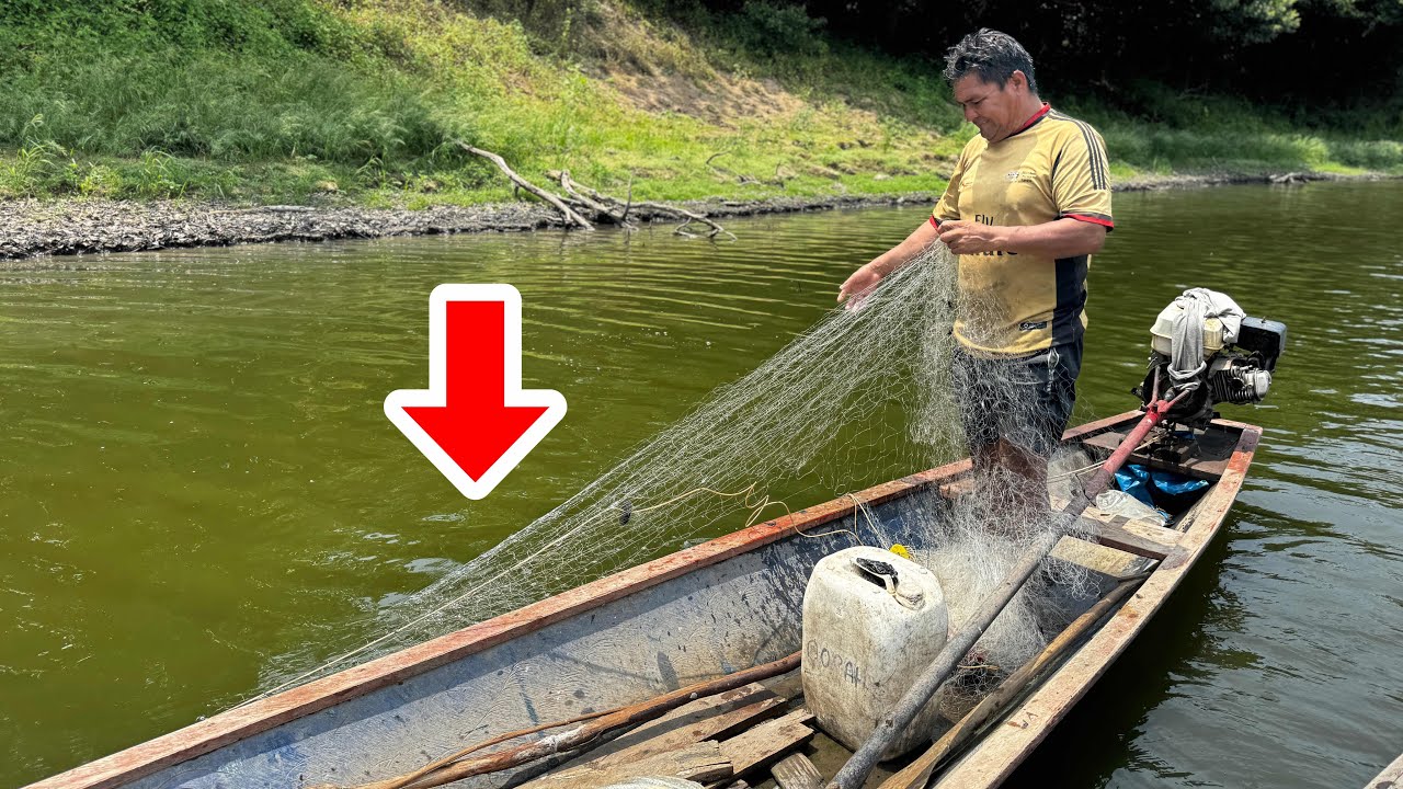 アマゾン河で刺し網漁をするとこうなる