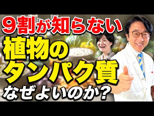 野菜から摂るタンパク質は動物から摂るよりも良い点があります！【医師解説】