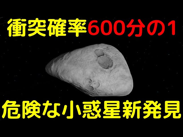 2046年に地球に衝突するリスクが高めの小惑星を新発見