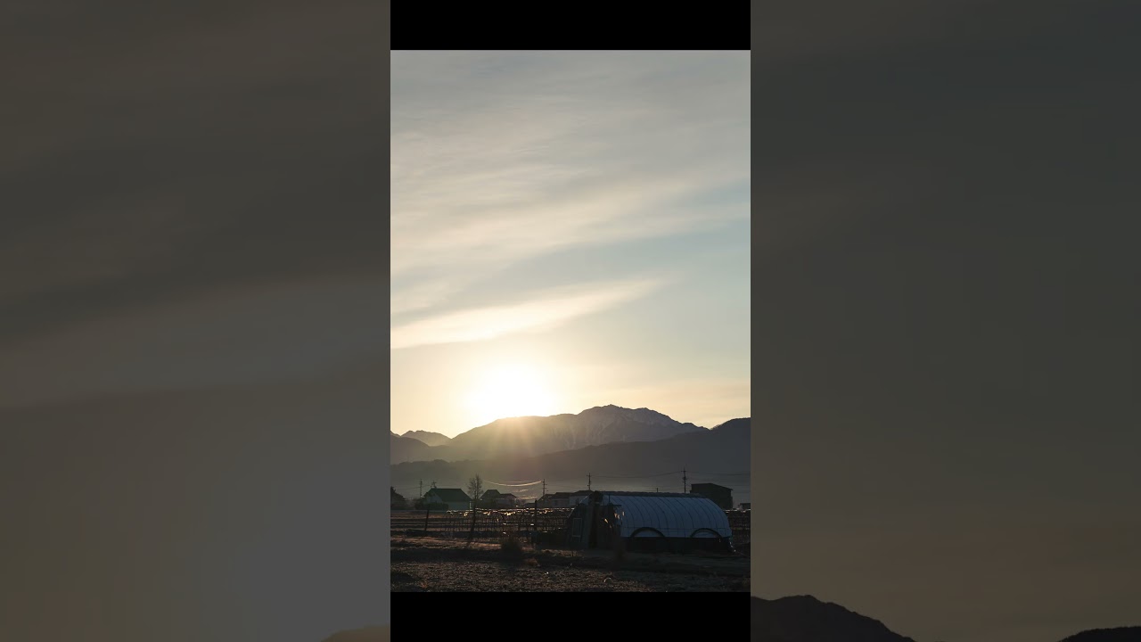 【風景写真】田舎に冬がやってくる。