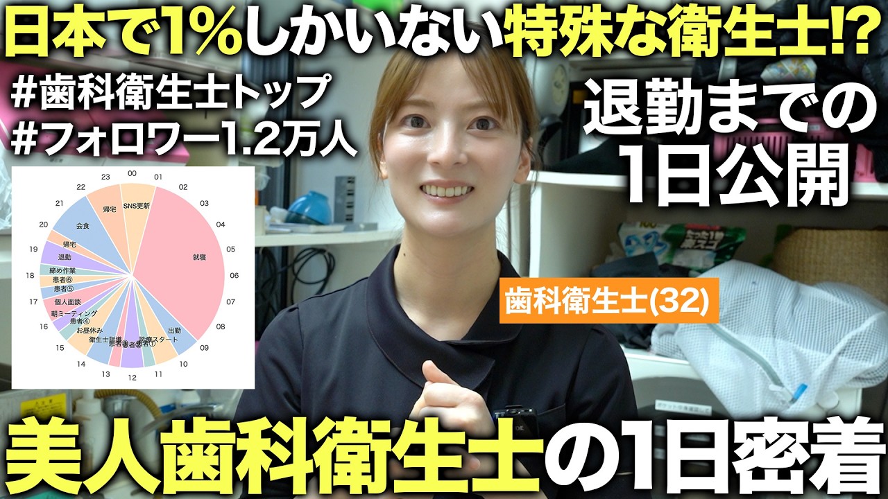 【実はギャル!?】32歳・歴11年の美人歯科衛生士に1日密着したらプロすぎた…