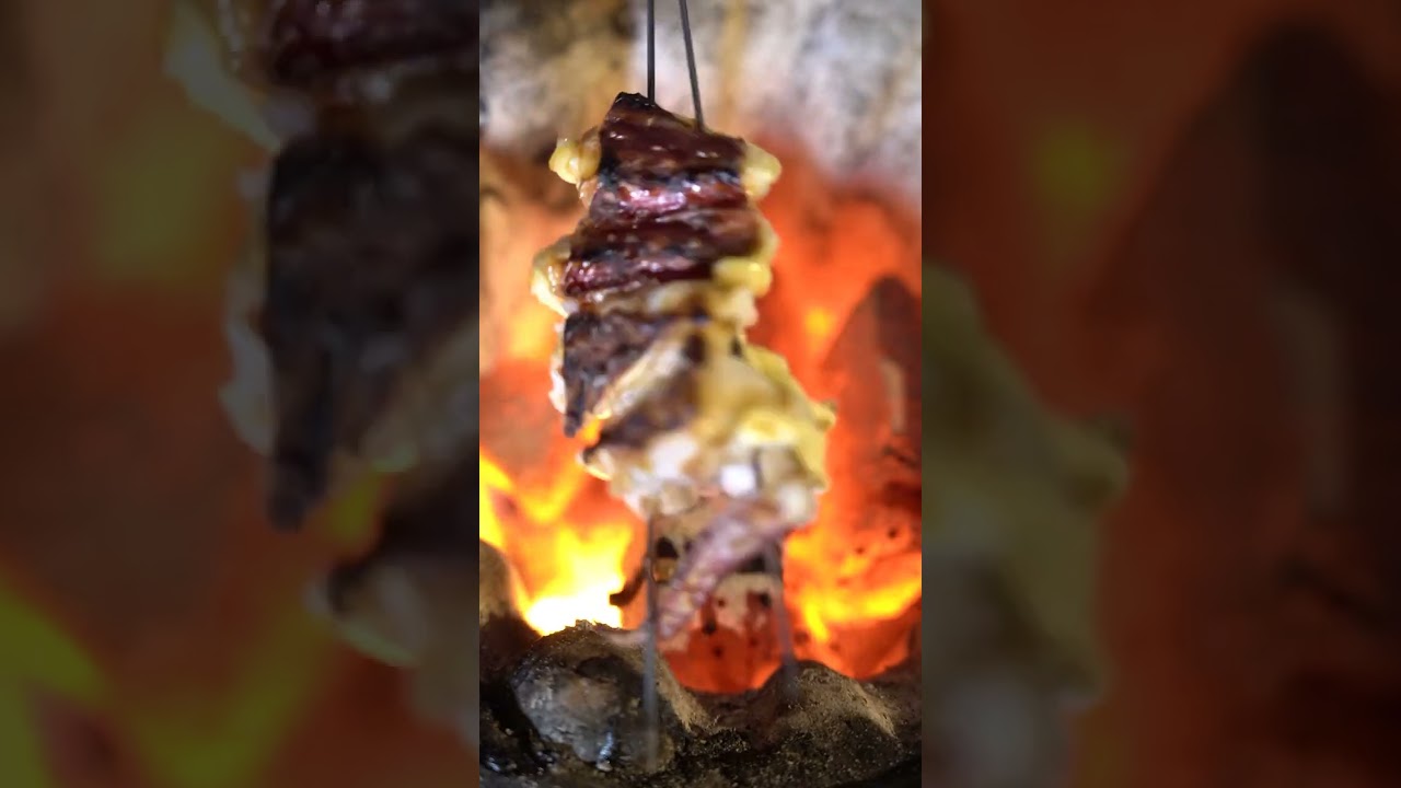 【七輪】タルイカのゲソ焼きがうますぎる！　#asmr #bbq