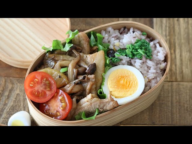 【お弁当作り】簡単２品おかずの豚バラ大根の甘辛炒め弁当bento＃563