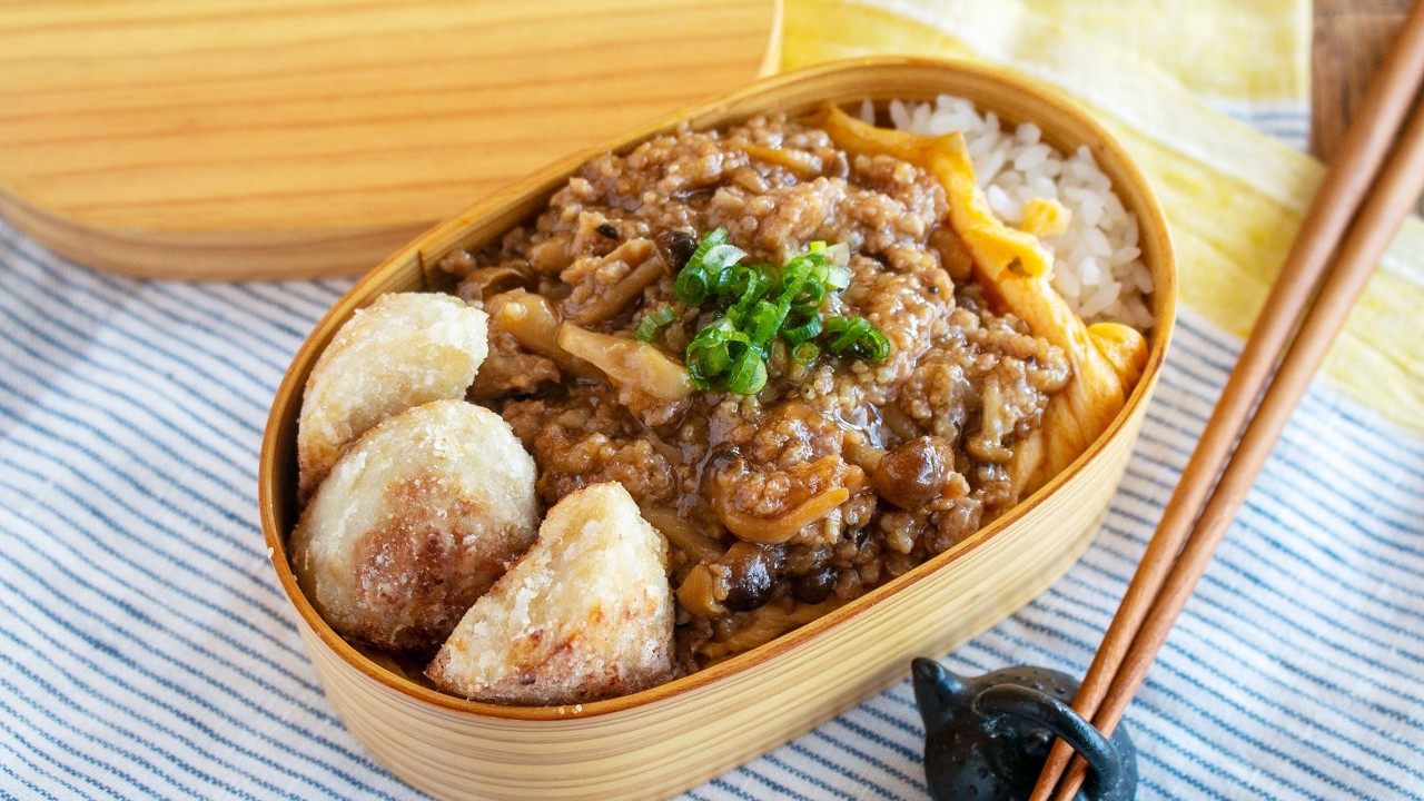 【10分弁当】冷蔵庫に残ってた４つで作ったら、なぜか喜ばれた最強の茶色弁当に！