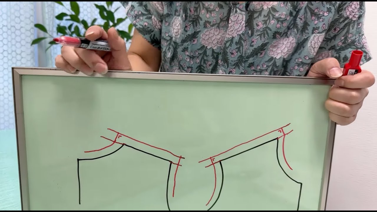 肩の縫い代のつけ方