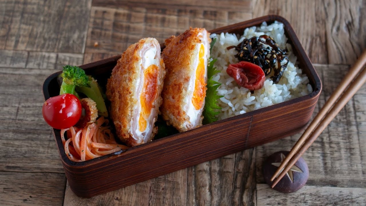 【お弁当作り】１人分150円以下！節約なのに喜ばれるハムエッグフライ弁当bento＃944