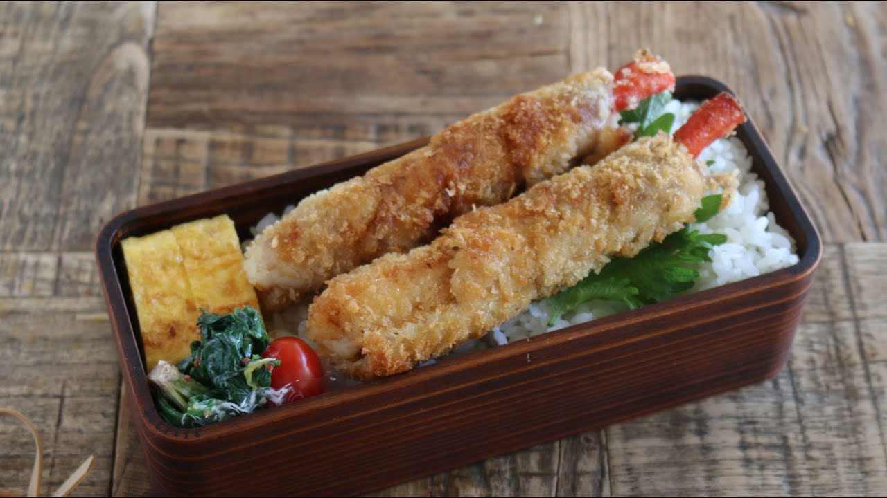 【お弁当作り】はんぺんとカニカマで！なんちゃってエビフライ弁当bento＃936