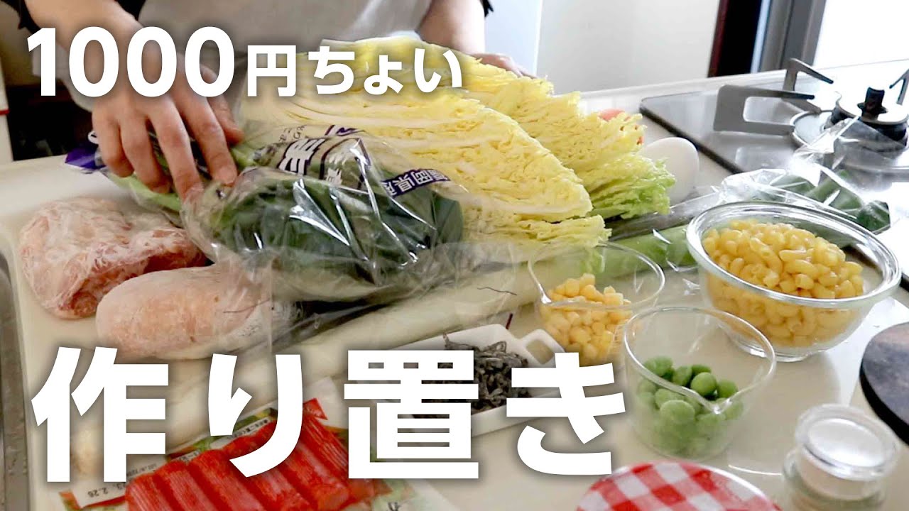 【１週間の作り置き5品】1000円ちょいで！家族が喜ぶ体に優しいコスパ最高のおかず