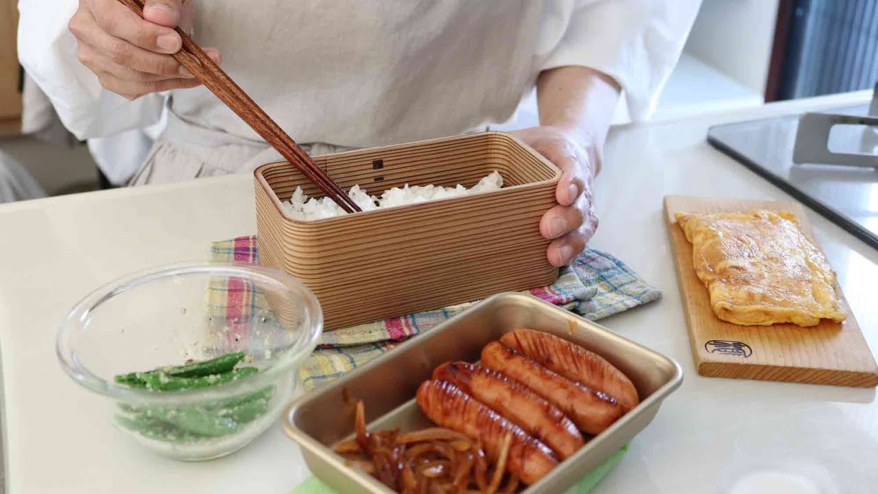 お弁当作りが苦痛なら！ウインナーのケチャップソース炒め弁当bento＃790