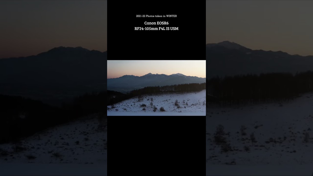 【風景写真】長野の冬景色 - Landscape Photography 2021-22 Winter #shorts