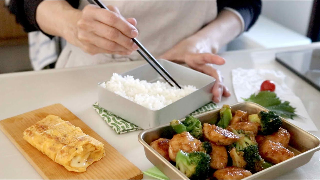 【お弁当作り】これでブロッコリーがさらに美味しく！鶏ささみとブロッコリー炒め弁当bento＃772