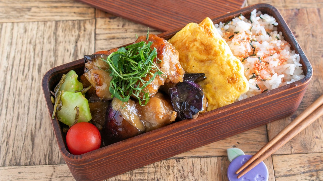 【節約弁当】やっぱり茄子は美味しい！トロトロ茄子チキン炒め弁当 #bento #1039 #ideas #Japanese