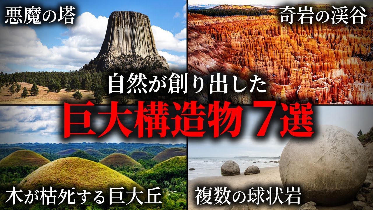 自然が創り出した未解明な地形7選【ゆっくり解説】