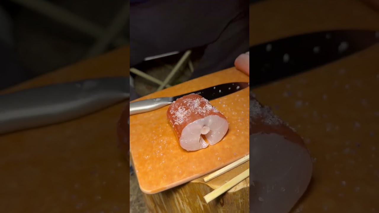 【七輪】アカヤガラがうますぎる！　#seafood #魚捌き #食テロ　#炭火焼き