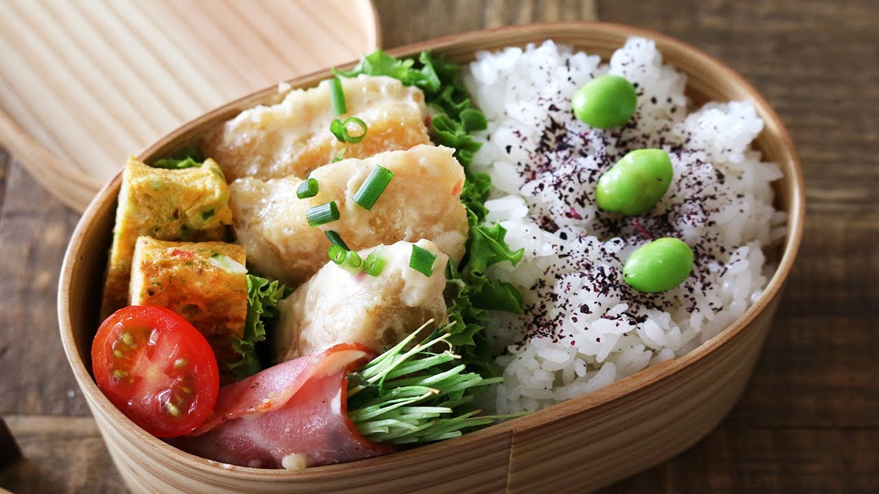 【お弁当】たった3品の簡単・節約な鶏マヨ弁当の作り方bento＃598