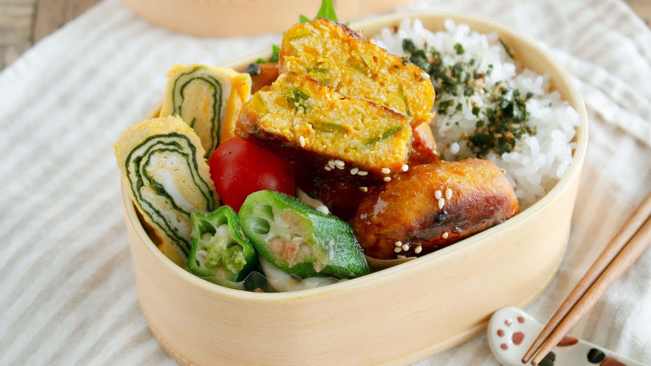 【お弁当作り】かぼちゃがメインのおかずに大変身！！かぼちゃつくね弁当の作り方  #bento  #ideas #Japanese