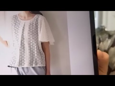 合印の切り込みを入れる時のはさみ