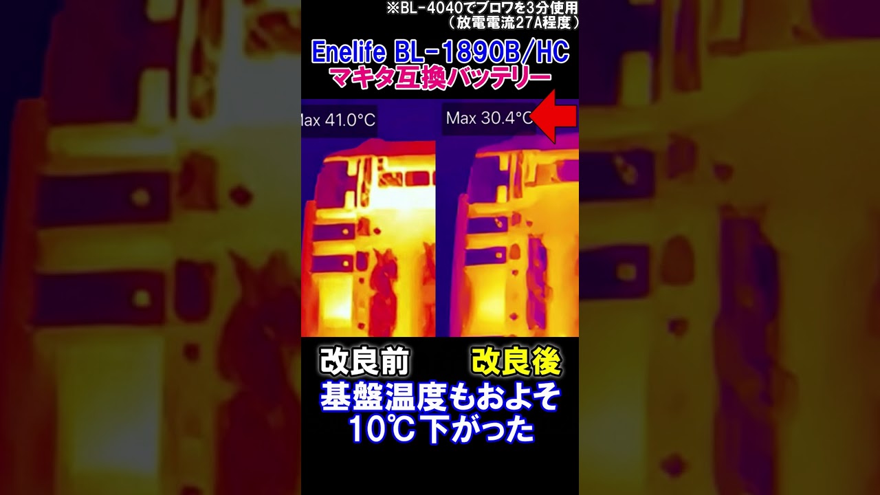 Enelifeマキタ互換バッテリー18V9.0Ahが新登場BL 1890BHC　#Shorts