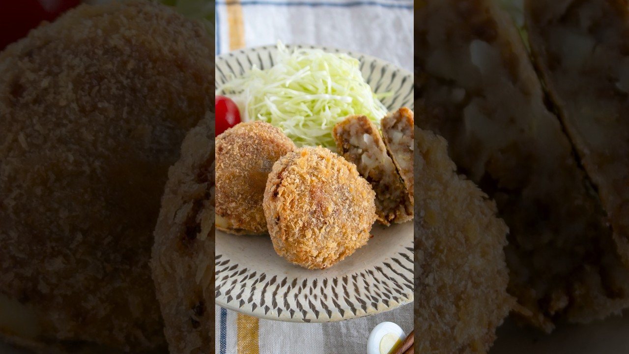 【旦那がほれたおかず】おだしの風味がたまらん💕簡単にできる家族も絶賛のだしコロッケ！レンジで時短も#shorts #PR #ヤマキ
