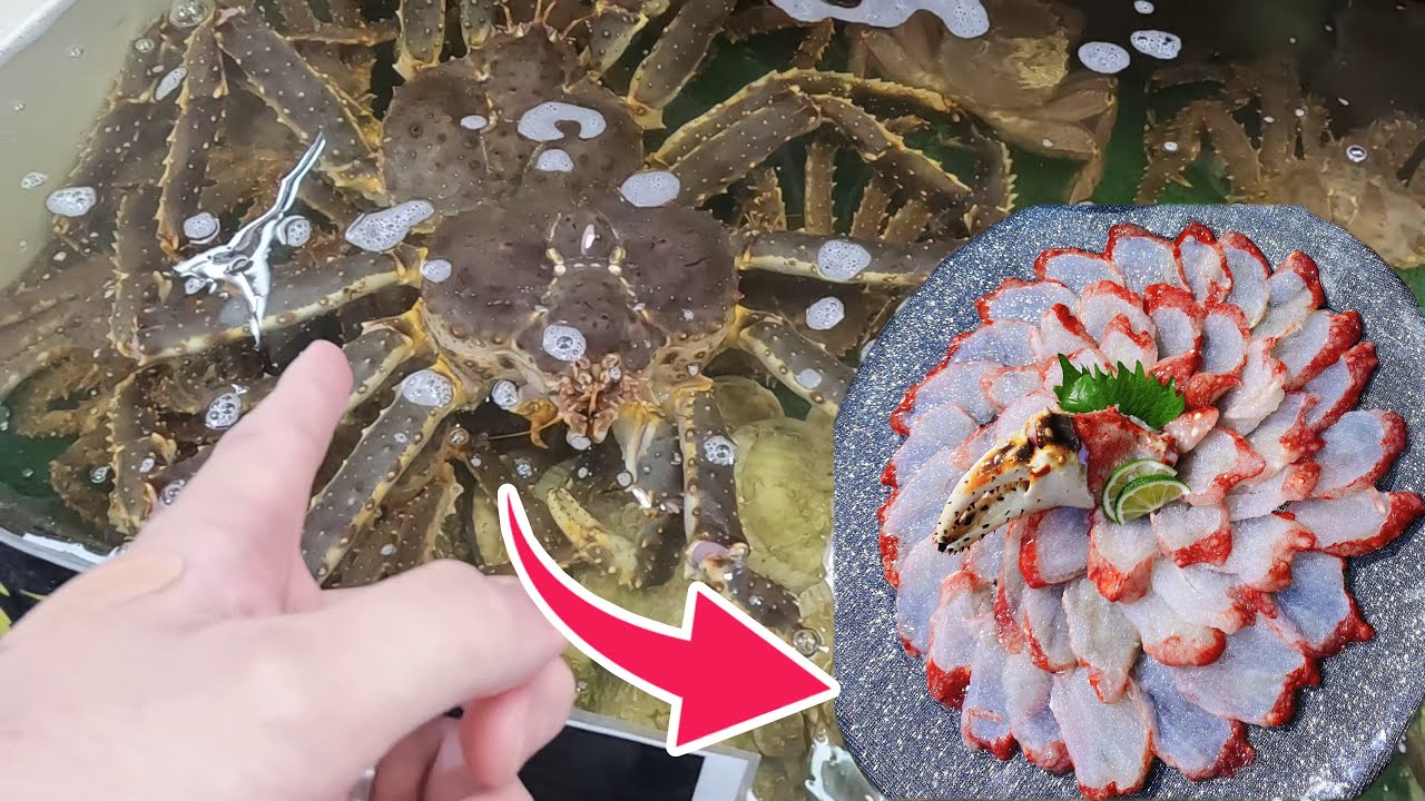 【市場】タラバガニは生が美味いと判明してしまった。【小樽】