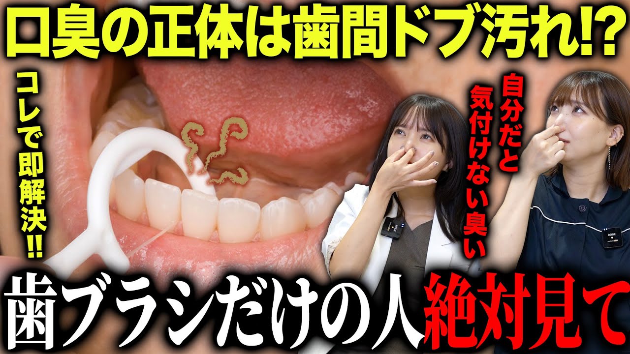 【知らないと危険】歯ブラシは60％しか磨けない！口臭の正体は歯間ドブ汚れだった？