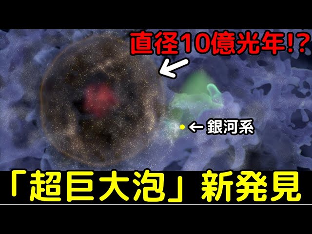 近傍の宇宙で大発見！超巨大泡「ホオレイラナ」の正体