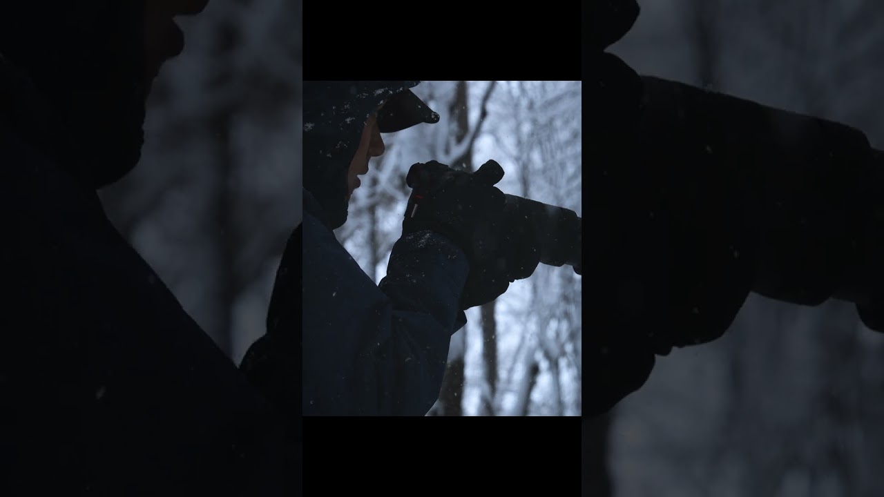 猛吹雪でも風景撮影には関係ない。#shorts