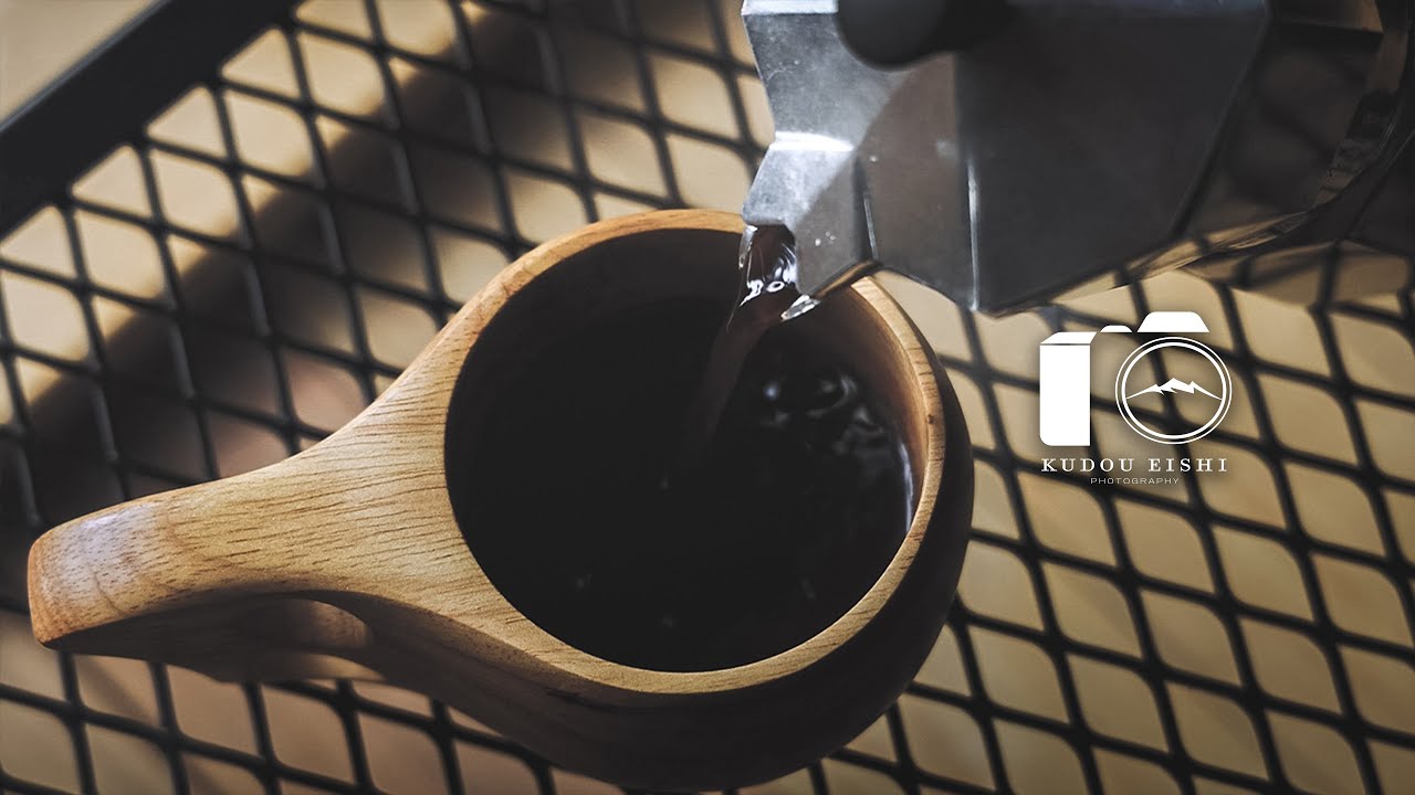 【コーヒーとカメラ】湧水で作るエスプレッソと夕暮れの森 │ EOSR6