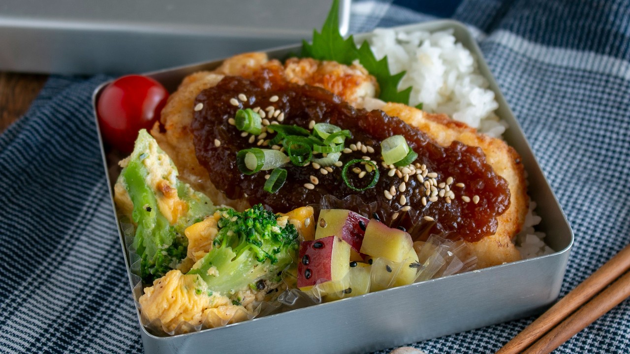 【節約弁当】美味しいソースでご馳走弁当　#1060  #bento  #ideas #Japanese