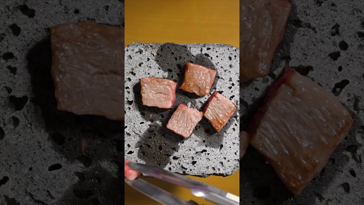 松坂牛の溶岩焼きが美味すぎる！