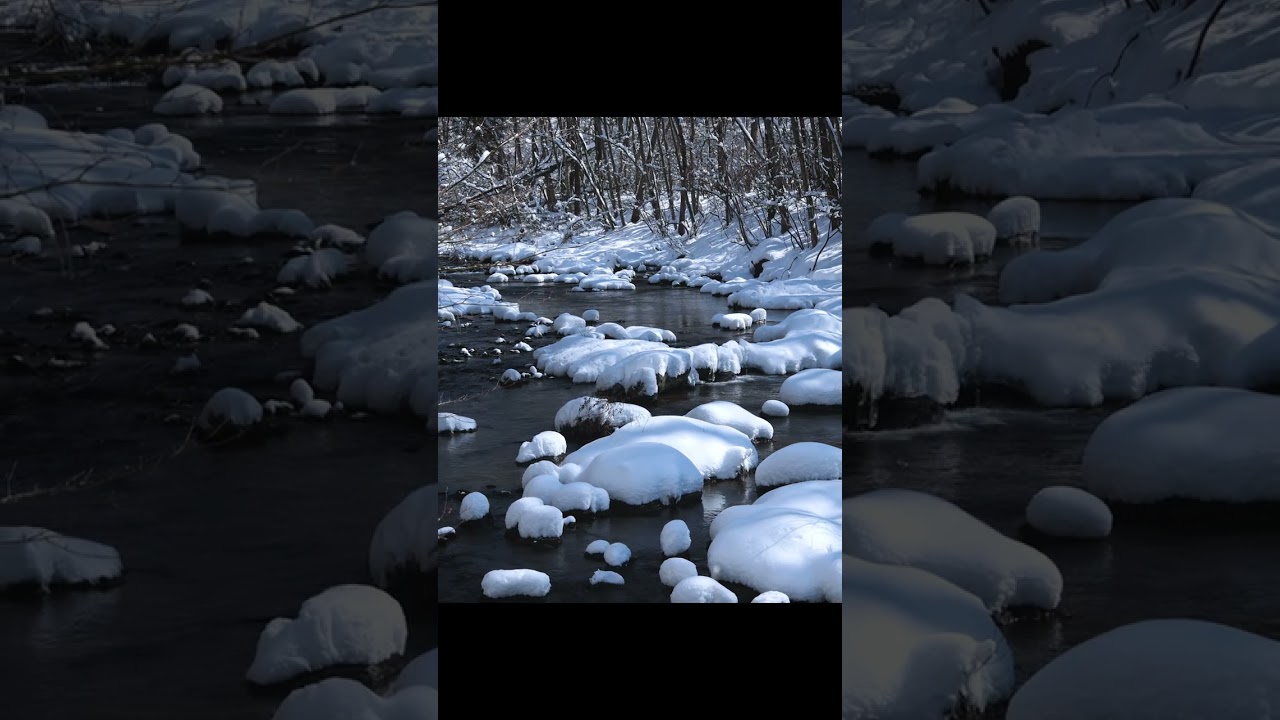 吊り橋を渡って行く滝景色 #shorts