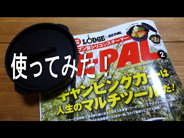 BE-PALとLODGEのコラボ付録　シリコンスチーマーを使った。