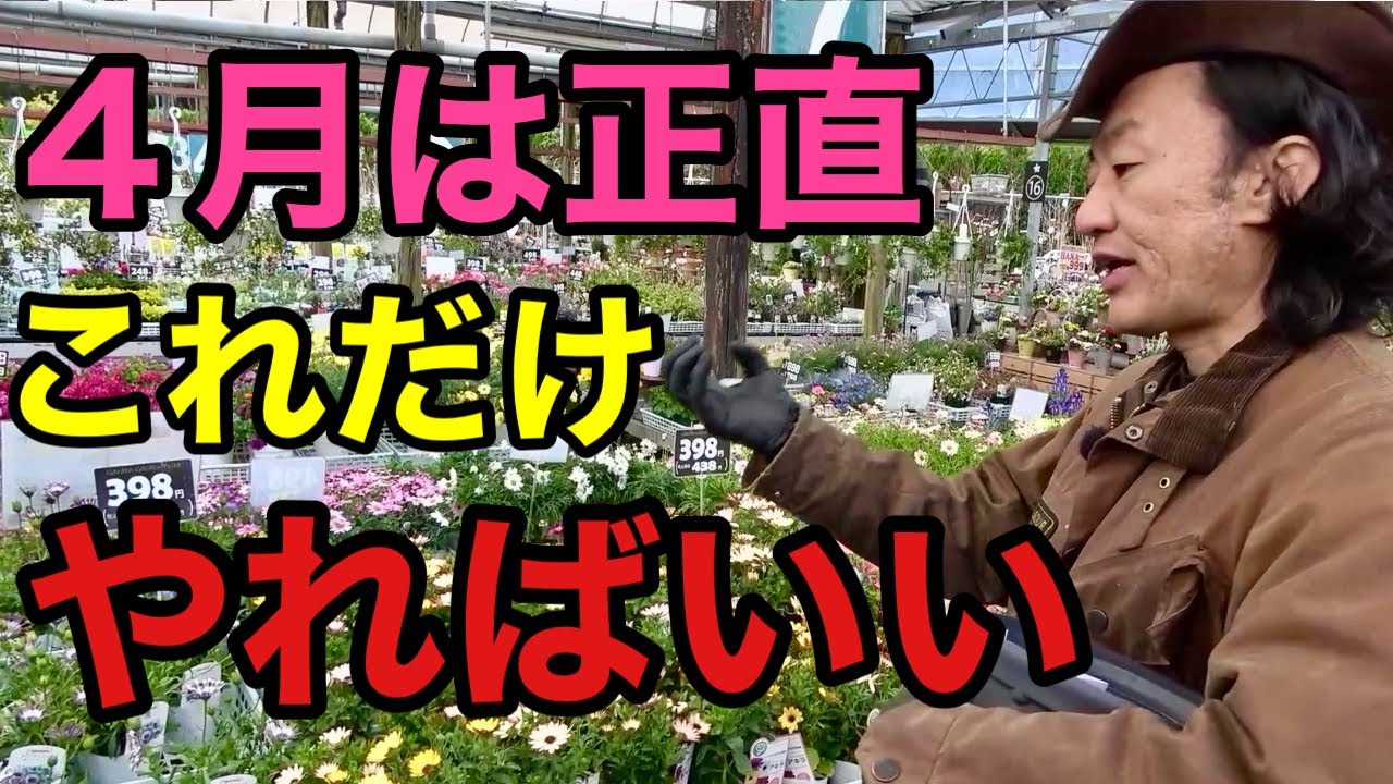 【４月の植物管理】ただし今月は絶対にやって下さい！　　　【園芸】【ガーデニング】【初心者】